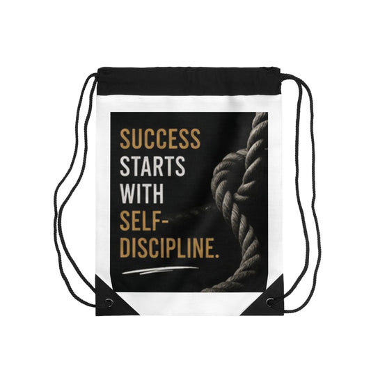 Motivational Gym Drawstring Bag