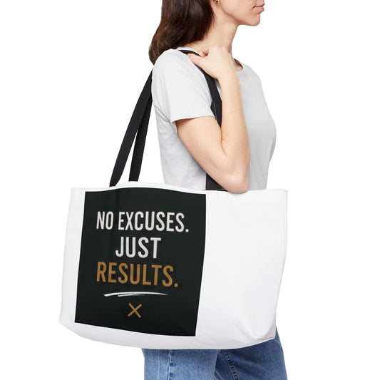 Motivational Weekender Tote Bag