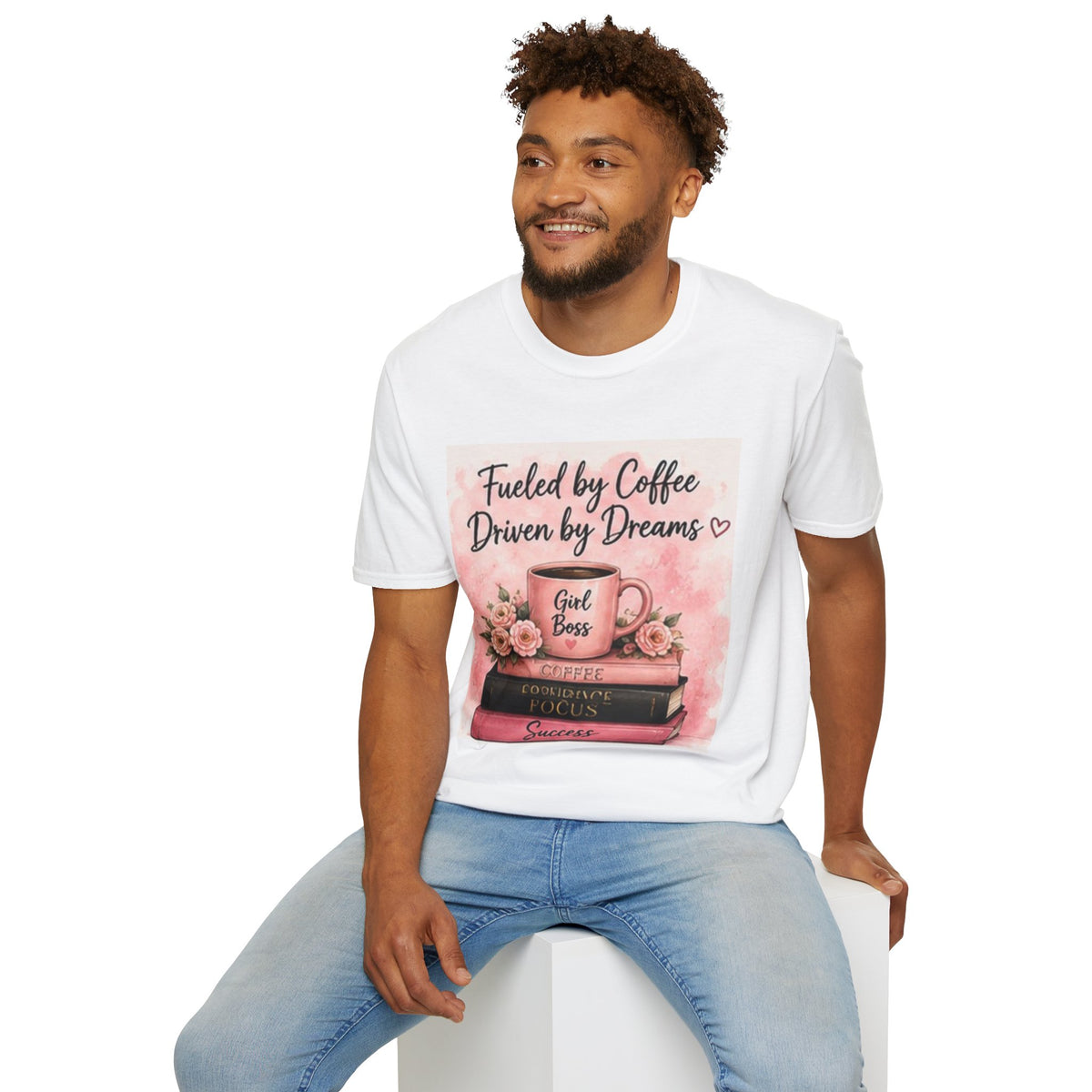 Fueled by Coffee, Driven by Dreams Graphic T-Shirt