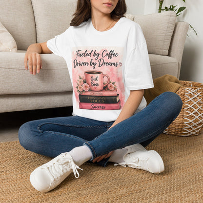 Fueled by Coffee, Driven by Dreams Graphic T-Shirt