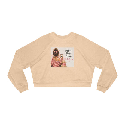 Cropped Pullover — Coffee, Jesus, & Love Graphic