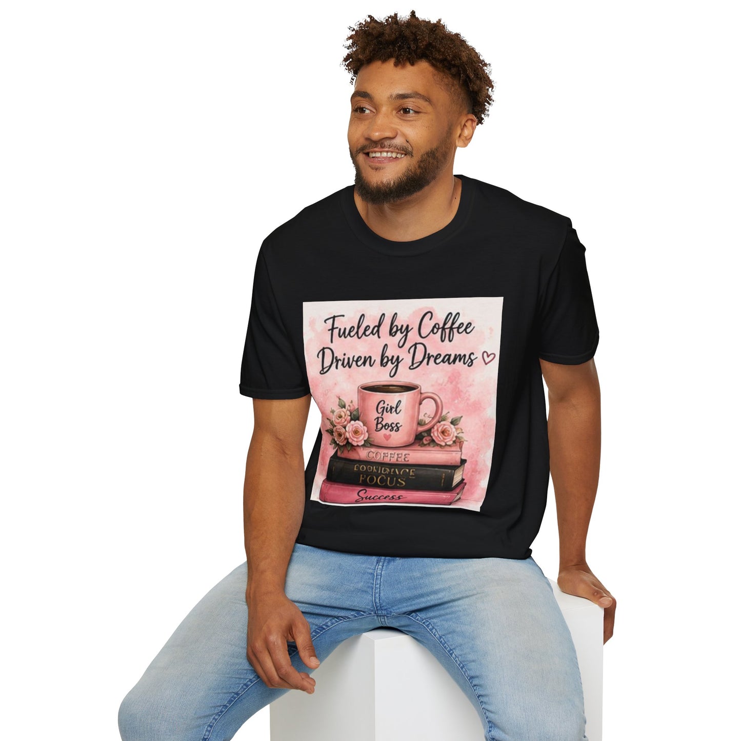 Fueled by Coffee, Driven by Dreams Graphic T-Shirt