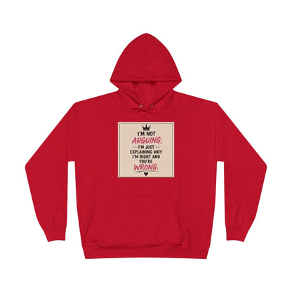 I'm Not Arguing I'm Just Explaining Why I'm Right And You're Wrong Hoodie