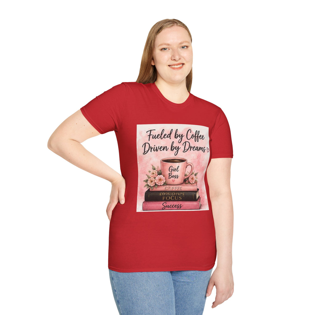 Fueled by Coffee, Driven by Dreams Graphic T-Shirt