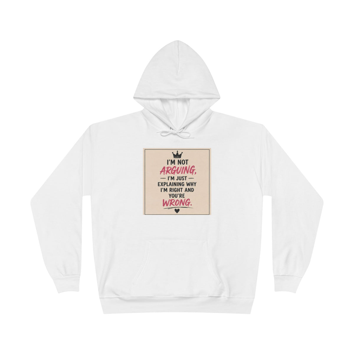 I'm Not Arguing I'm Just Explaining Why I'm Right And You're Wrong Hoodie