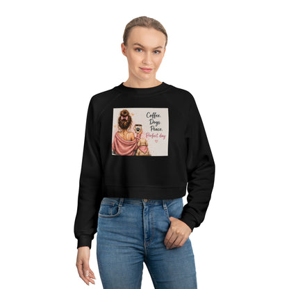 Cropped Pullover — Coffee, Jesus, & Love Graphic