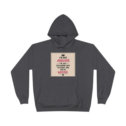 I'm Not Arguing I'm Just Explaining Why I'm Right And You're Wrong Hoodie
