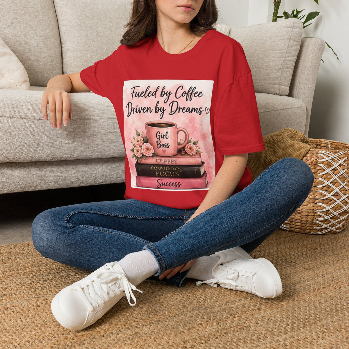 Fueled by Coffee, Driven by Dreams Graphic T-Shirt