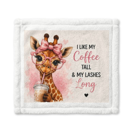 Giraffe Coffee Lovey Blanket