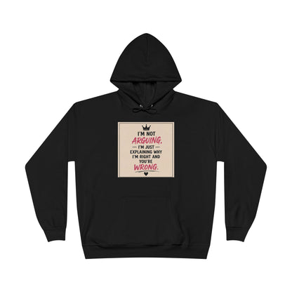 I'm Not Arguing I'm Just Explaining Why I'm Right And You're Wrong Hoodie
