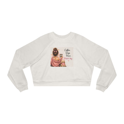 Cropped Pullover — Coffee, Jesus, & Love Graphic